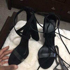 Brand new , strap up heels